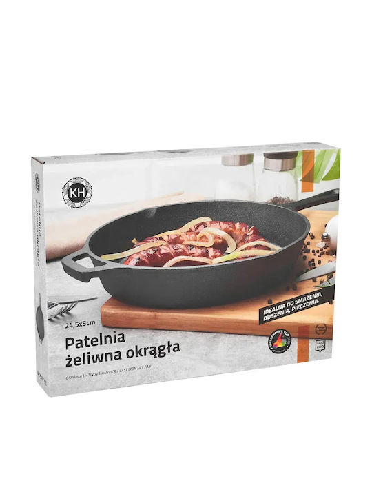 KönigHOFFER Gusseisen Pfanne mit Keramik Innenbeschichtung 24cm