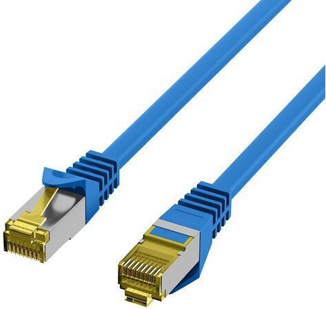 EFB S/FTP Kat.6a Gigabit Netzwerkkabel Ethernet Blau
