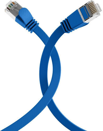 EFB Flat U/FTP (STP) Cat.6a (Gigabit) Καλώδιο Δικτύου Ethernet 0.15m Μπλε