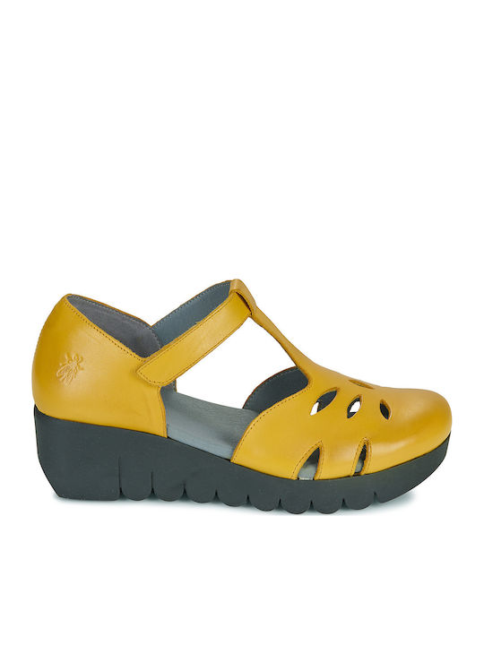 Sommer Damenplattformen Gelbe