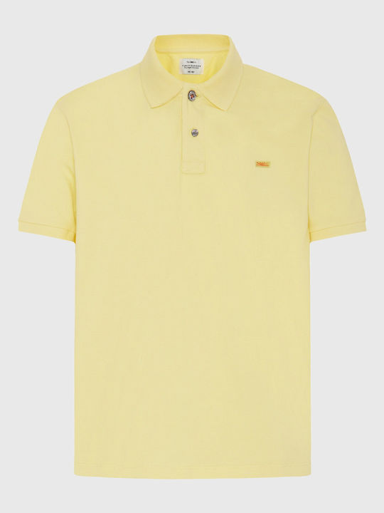 Polo Short Sleeve Yellow Blouse FBM013-001-11-Lemonade