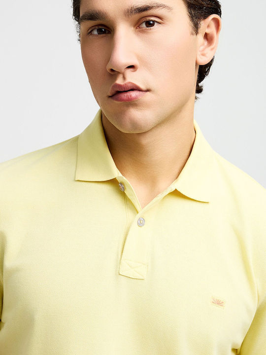 Polo Short Sleeve Yellow Blouse FBM013-001-11-Lemonade