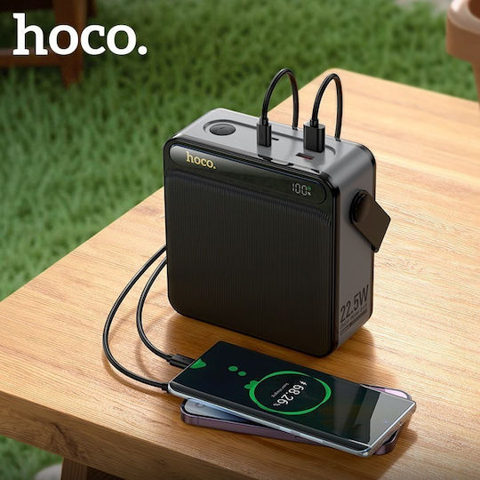 Hoco J161 Baterie Externă 80000mAh 22.5W cu 2 Porturi USB-A și Port USB-C Negru