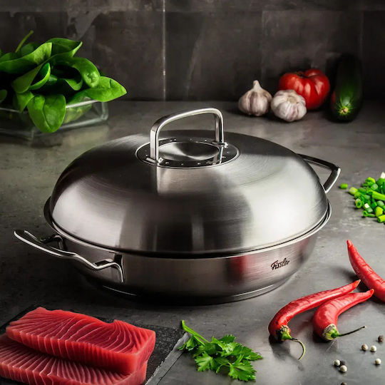 Fissler Original Profi Tigaie Sauté din Oțel Inoxidabil cu Capac 28cm
