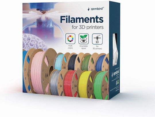 Gembird ASA 3D Printer Filament 1.75mm Λευκό 1kg 1τμχ (Spool)