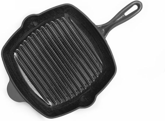 Grill Pan Cast Iron with Enamel Coating