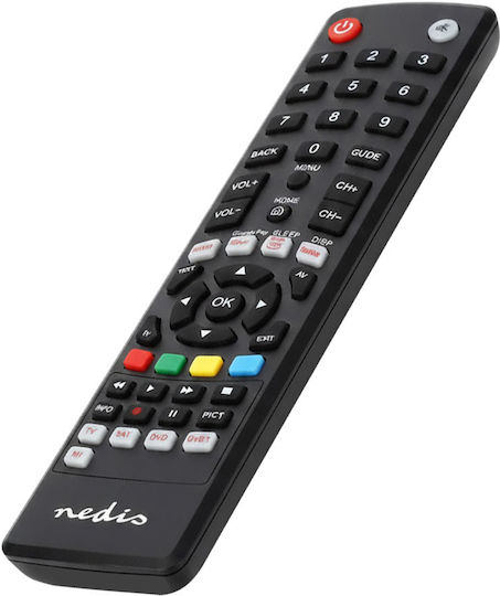 Telecomandă Preprogramată Remote Control Tv Dvd Sat Dvb-t Butoane Streaming Negru