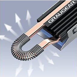 Ψύκτρα Ssd Graygear Heatsink M.2nvme 2280 Ps5 Storage Expansion Retail