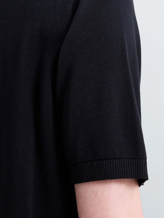 Short Sleeve Blouse Black