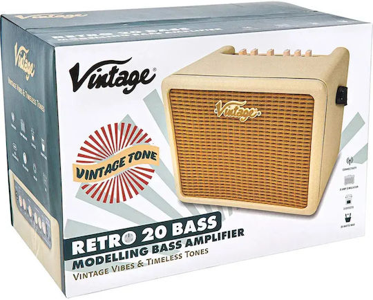 Vintage Vintage Ενισχυτής Ηλεκτρικού Μπάσου 20W Μαύρος