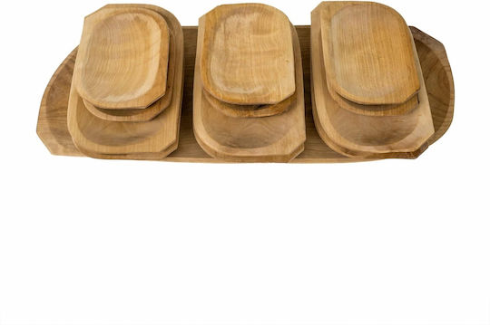 Plăci De Servire Din Lemn 60x24x2.5cm 13 Bucăți