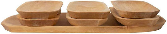 Servierplatten Käse Hölzernes 60x23,5x2,5cm 7 Stück