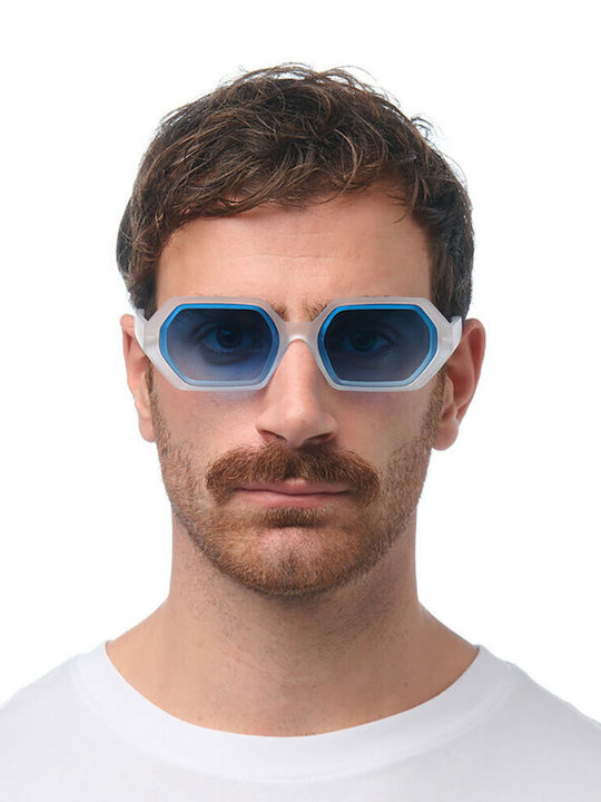Okkia Andrea Unisex Sunglasses with White Frame OK022-TCL