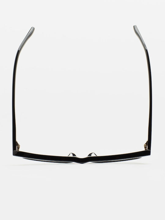Kaleos Unisex Sunglasses with Black Horn-Rimmed Frame Monte 3
