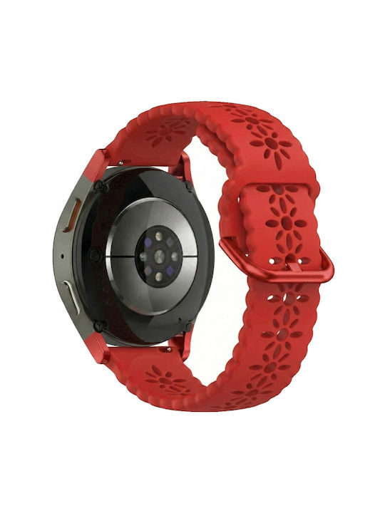 Λουράκι Κόκκινο (Galaxy Watch (46mm) / Gear S3Xiaomi Watch 2 Pro / Watch S3Garmin Venu 4 45mmHuawei Watch GT/GT Pro 2/3/4/5 / Ultimate 46mmHonor Magic Watch 2Amazfit T-Rex 3 Pro 48mmRealme Watch 5)