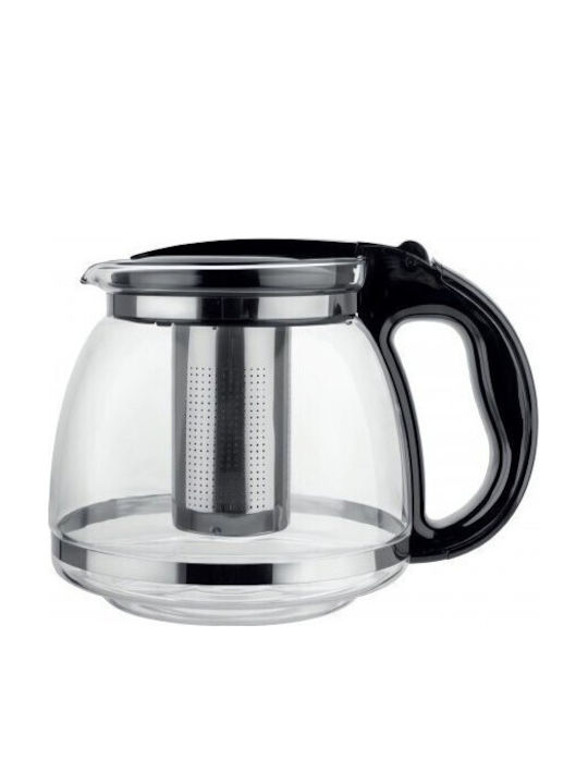 Teapot with Filter Glass Gray 2000ml