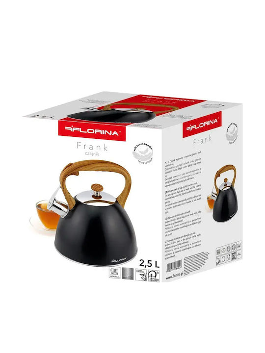 Florina Кетъл Неръждаем Черен 2500ml