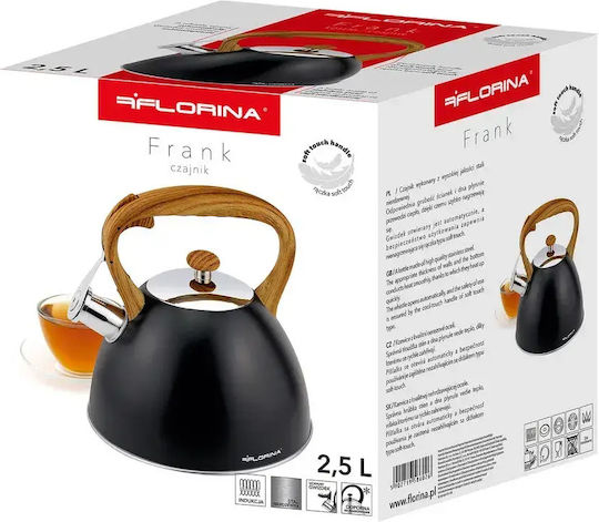 Florina Βραστήρας Ανοξείδωτος Μαύρη 2500ml