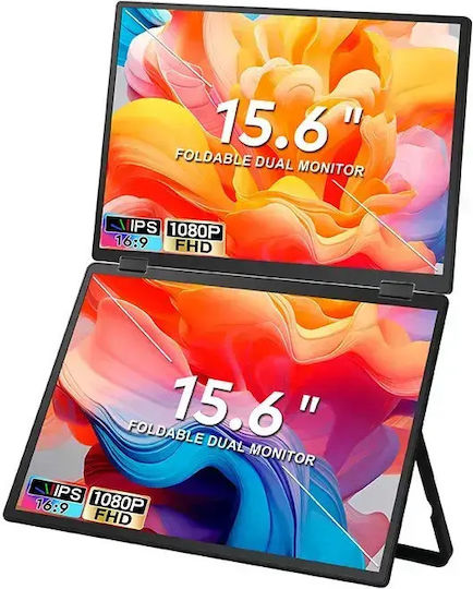 Extralink T01 Monitor 2x15,6" Full HD IPS Tragbar