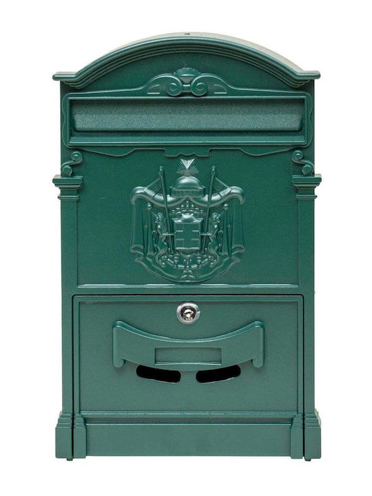 Cutie Poștală De Exterior Metalică Verde 41x26x9cm