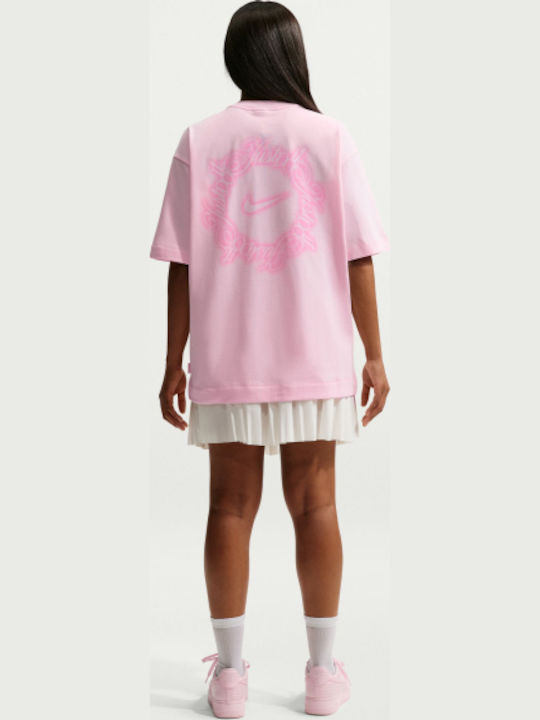 Nike Script T-Shirt Ροζ