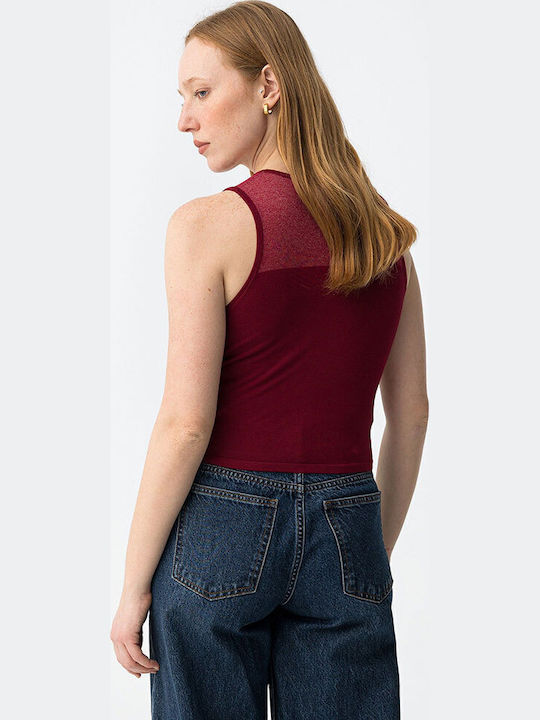 Women's Sleeveless Blouse Red