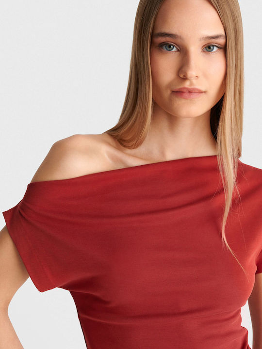Damen Bluse Orange