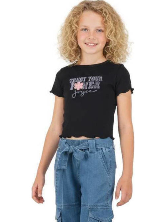 Joyce Kids Short-Sleeved White Blouse