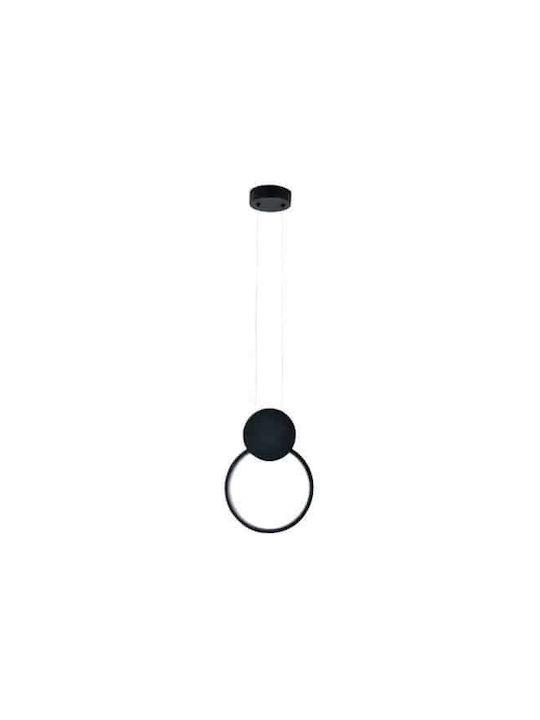 Lumini Suspendate Negru LED Cu Lumină Alb Natural