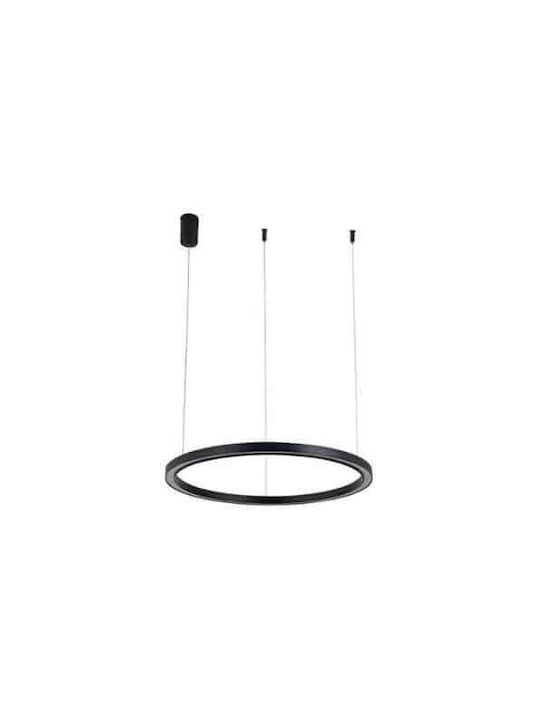 Lumini Suspendate Negru LED Cu Lumină Alb Natural 40cm