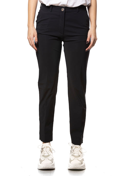 Women's Leather Trousers Blue