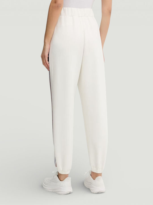 High Waist Women's Sweatpants White V6RB01KCAY2 G018