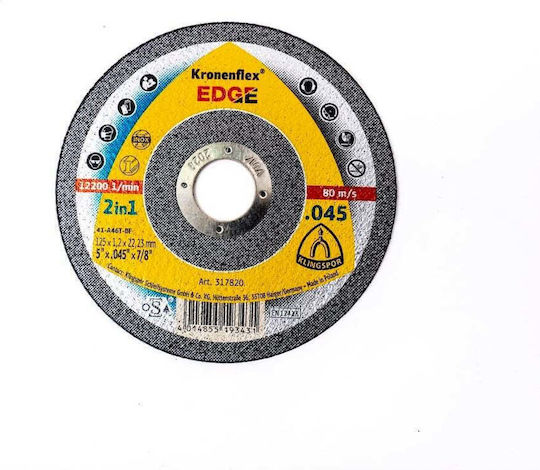 Disc De Lustruit Klingspor Margine 125x1.2x22.23mm Ext 317820