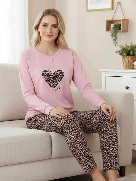 Winter Women's Pink Pyjama Set