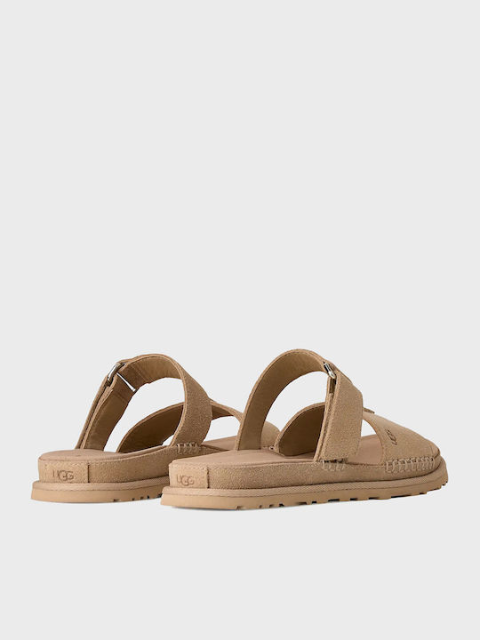 Slides Women's Flat Sandals Brown