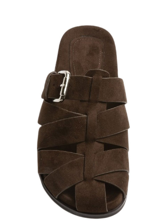 Women's Flat Sandals Brown