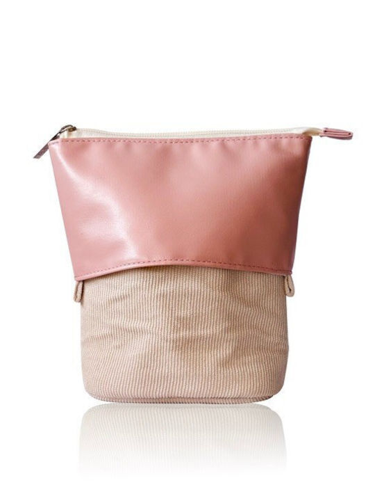 Несесер Сгъваем Cream Baby Pink 16,5x6,5x17cm Несесер Сгъваем Cream Baby Pink 16,5x6,5x17cm