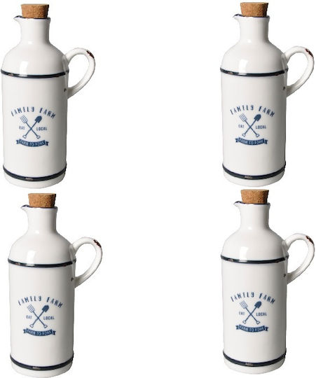 Raki Happy Δοχείο Λαδιού από Πορσελάνη με Ροή 450ml