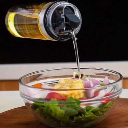 Δοχείο Λαδιού Γυάλινο με Ροή 500ml