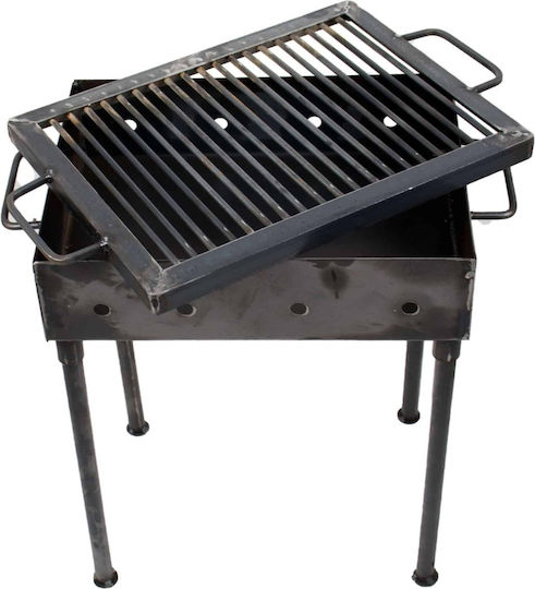 Metallischer Holzkohlegrill 40x30 cm 5207