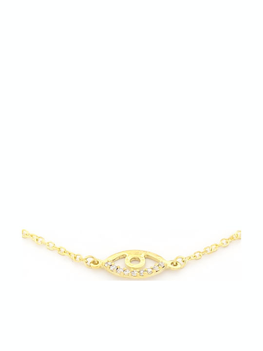 Kids Bracelet From 9K Gold With Evil Eye