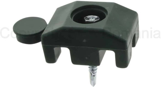 Set 20 Cleme Din Plastic Pentru Fixarea Panoului Gard 40x30mm Șurub 5.5x32mm Verde 174.48.6005