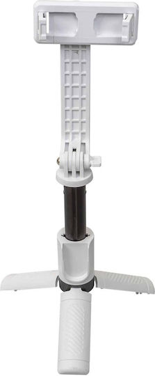 Selfie Stick Τρίποδο Κινητού Bluetooth Λευκό