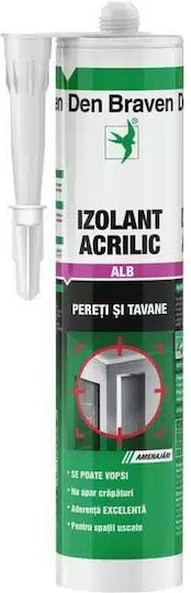 Акрилен Уплътнител Acryl-w Бял 280ml Den Braven D12002204