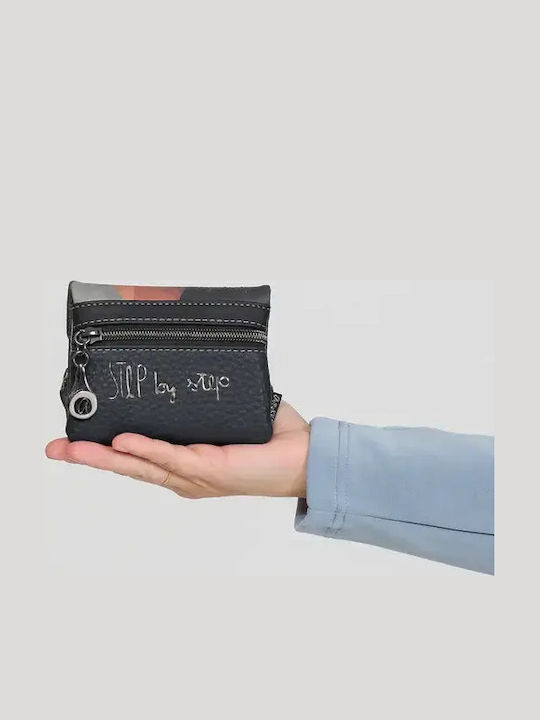 Small Women's Coin Wallet with RFID Gray