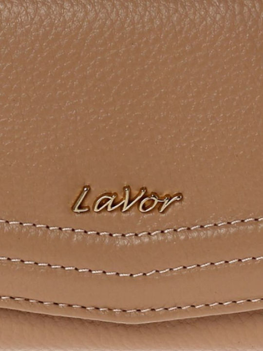Large Leather Women's Wallet with RFID Beige