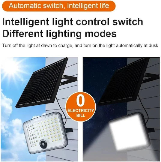 Led Outdoor Solar Floodlight 600w Ip65 Separate Panel Motion Sensor