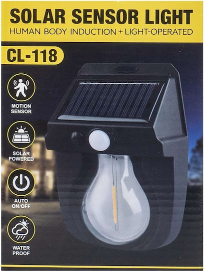 Lampă Solară de Perete Led cu Senzor de Mișcare 3 Moduri de Iluminare Zts 8194