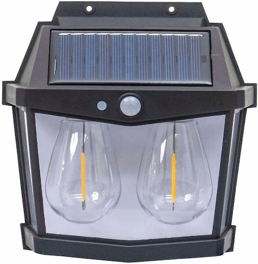 Solar Wall Lamp 2 Led Bulbs Motion Sensor 3 Light Modes Zts 8193