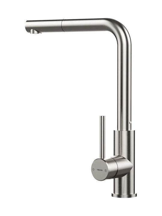 Teka Μπαταρία Κουζίνας Πάγκου Inox Γκρι Teka Μπαταρία Κουζίνας Πάγκου Inox Γκρι